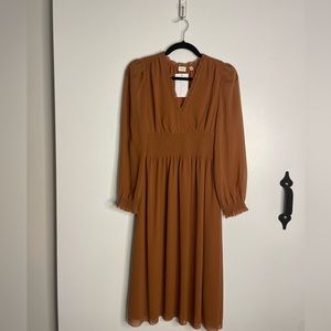 Rust Chiffon Wilfred Dress